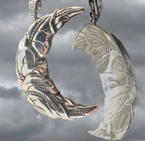 "She Hung the Moon" Crescent Moon Charm