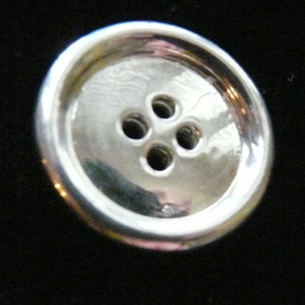 Sterling Silver Button Charm-